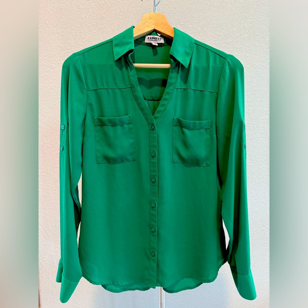 Women’s Express “Portofino” Button Down Shirt